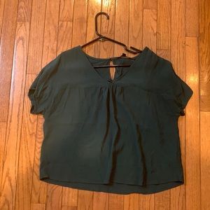 Madewell Rhyme Top Hunter Green in Size Small